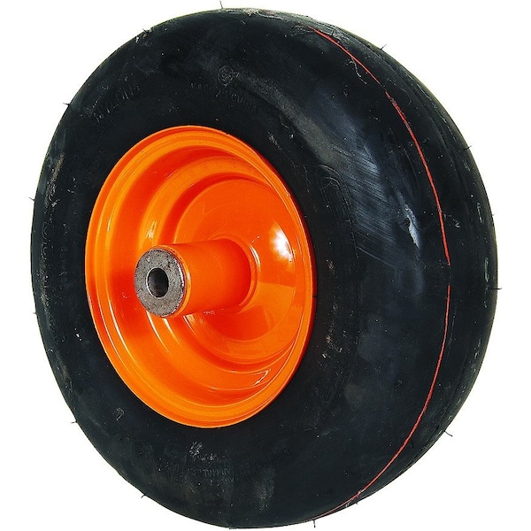 WHEEL-CASTER, 13X5X6, SMOOTH, ORANGE 12" x12" x6"